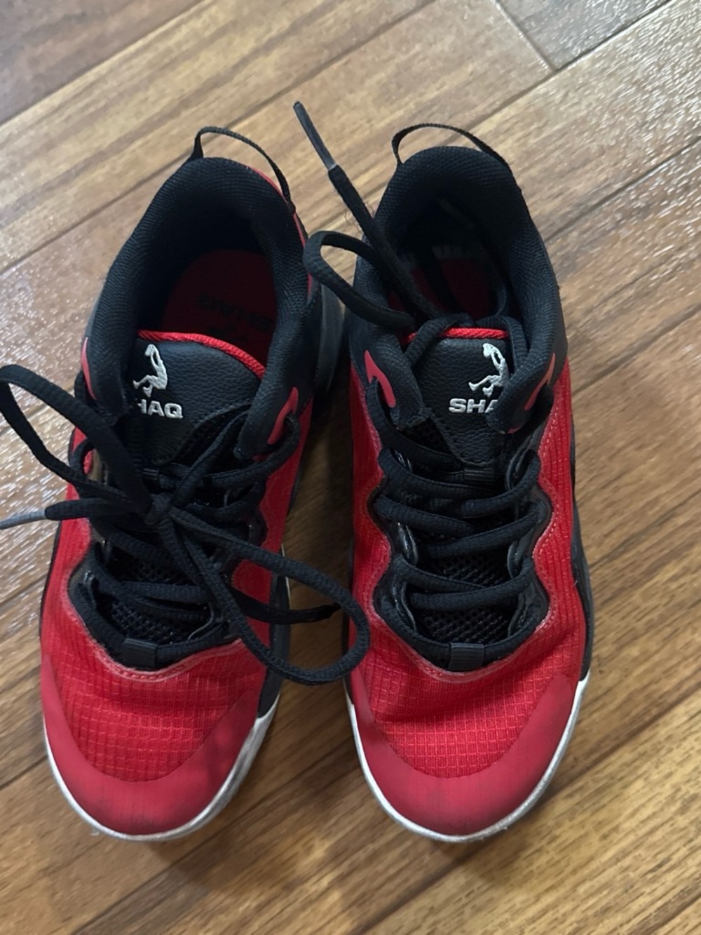 SHAQ Kids' Red and Black Athletic Sneakers
